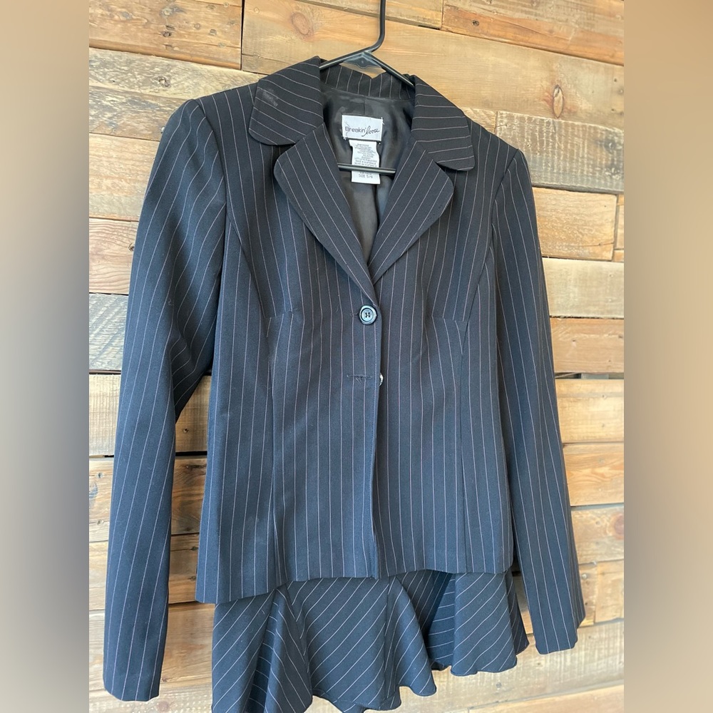 Pink pinstripe Skirt Suit